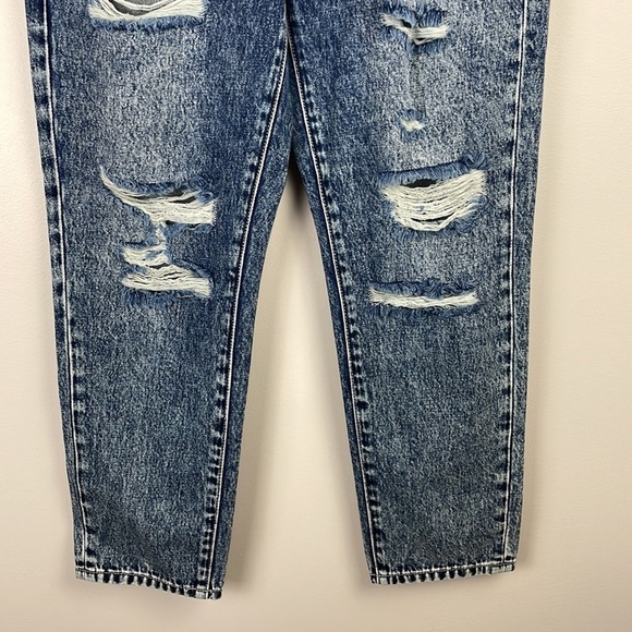 Nature Denim Women's High-Rise Distressed Straight Button Fly Jeans Size 9/28 - Picture 3 of 9